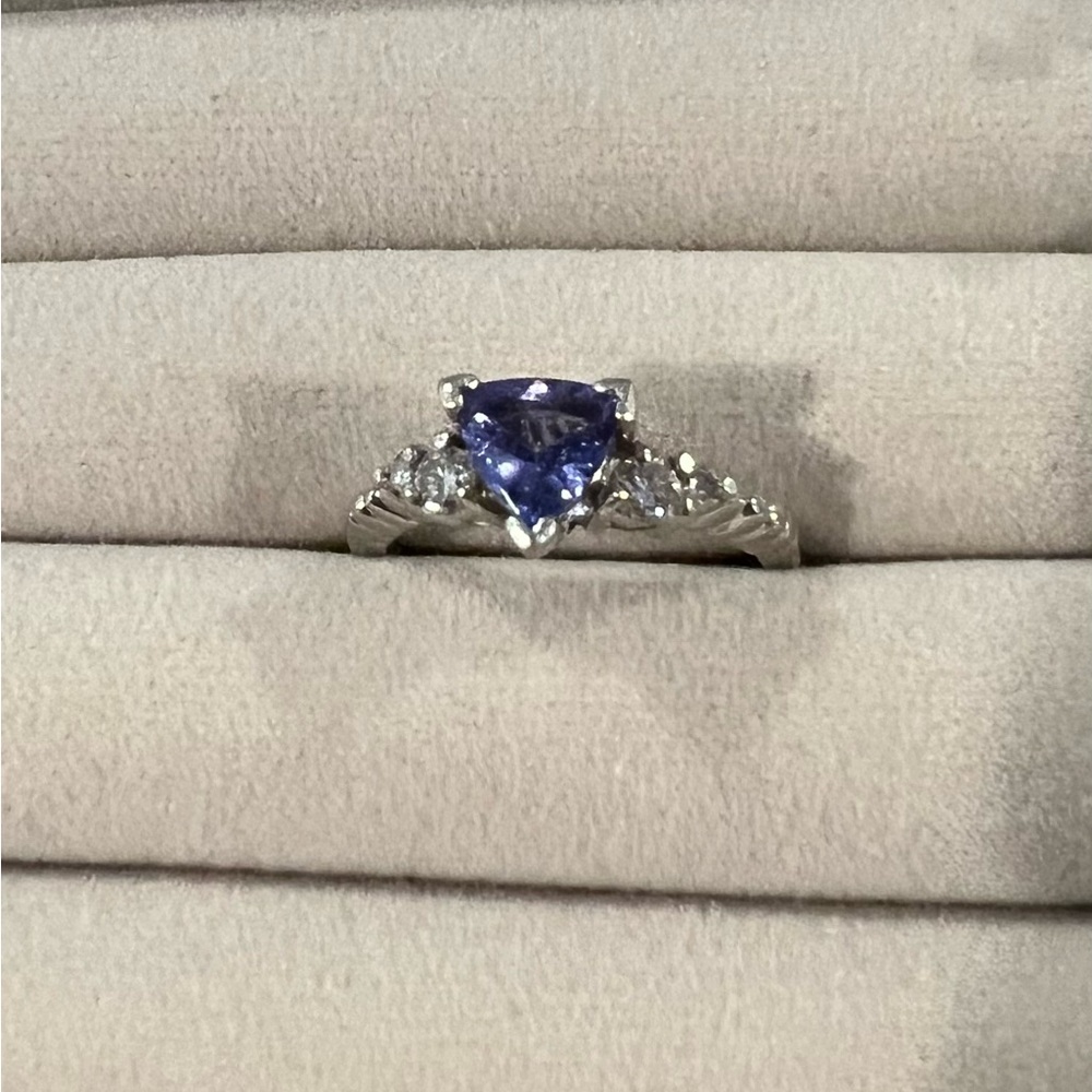 Levian Princess Alexandra Collection. Tanzanite and Diamond ring.